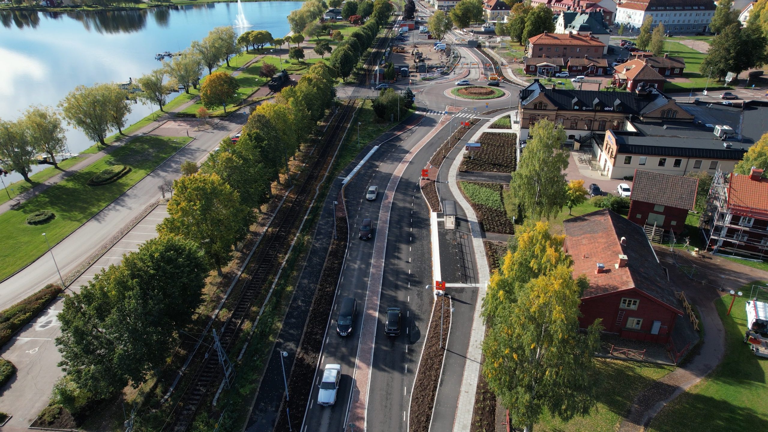 Infrastruktur Mora, flygbild