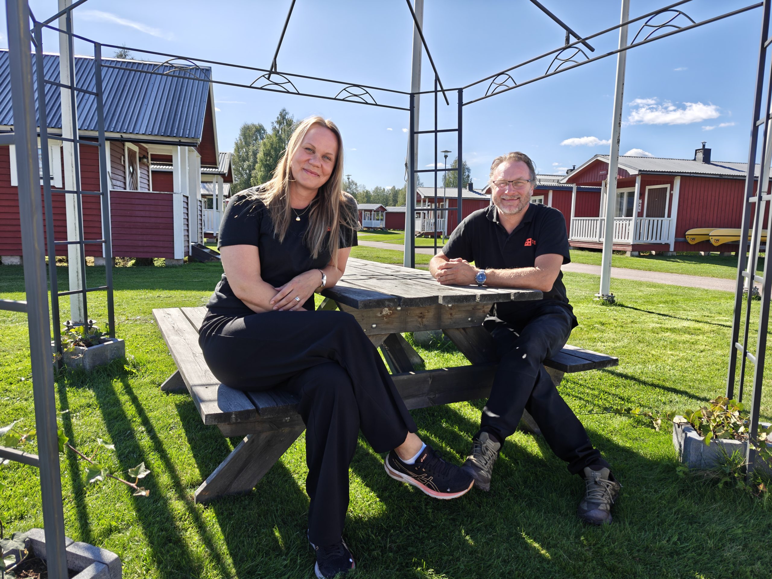Malungs camping. Linnéa Danils och Johan Eriksson. Foto: Christoffer Landgren.