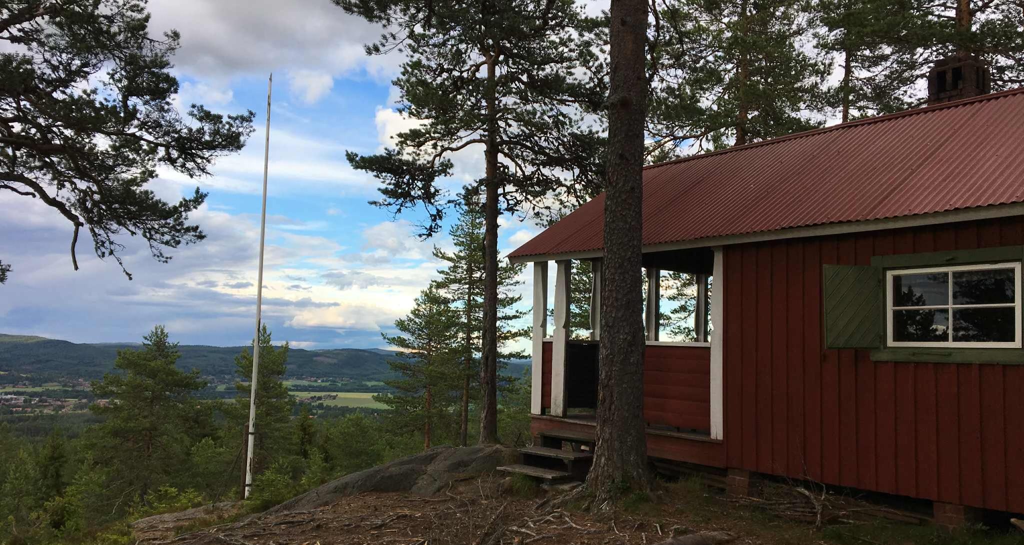 Utsikt från toppstugan