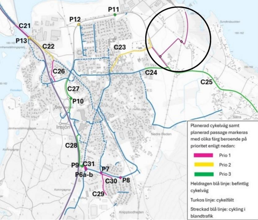 Karta över Insjön.