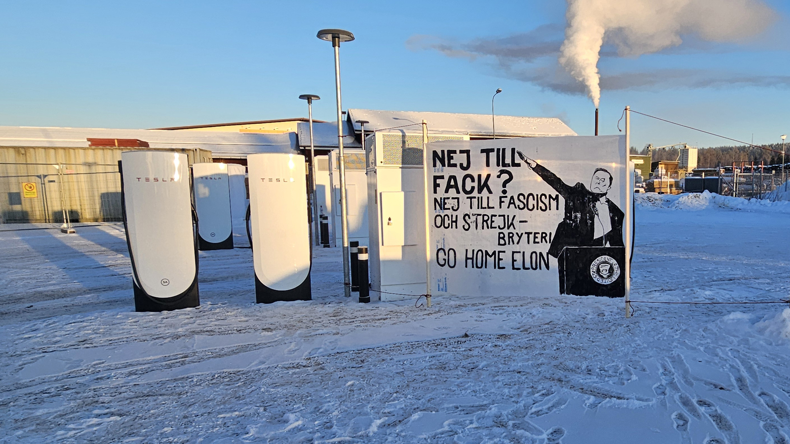 Sabotage och protest mot Tesla i Vansbro