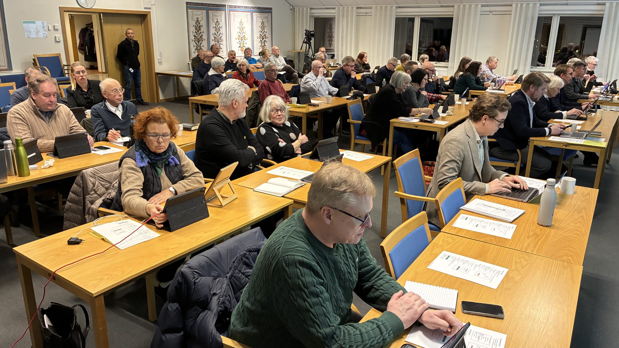 Ledamöterna vid Leksands kommunfullmäktige februari 2026.