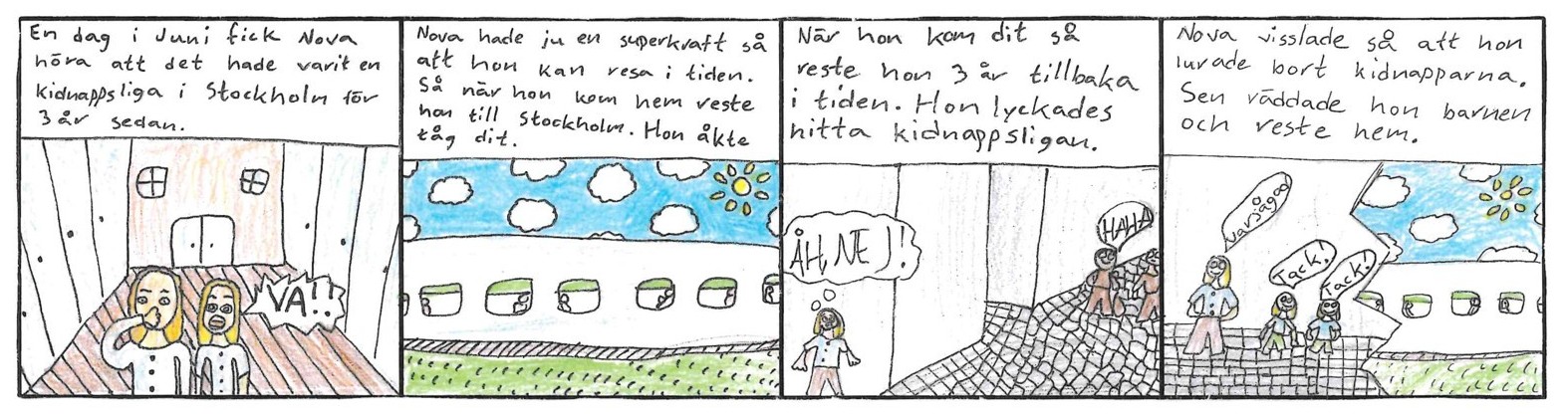 Handlingen beskriver hur en flicka med superkraften att kunna resa bakåt i tiden reste tre år tillbaka för att lura bort en kidnappningsliga innan hon reste hem igen.